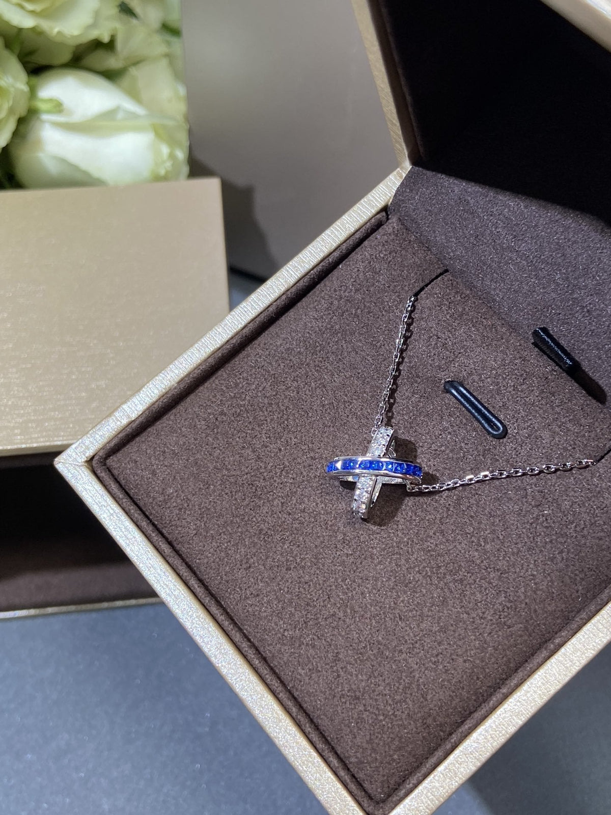 [⭐Maelin]LIENS DIAMOND SILVER NECKLACE