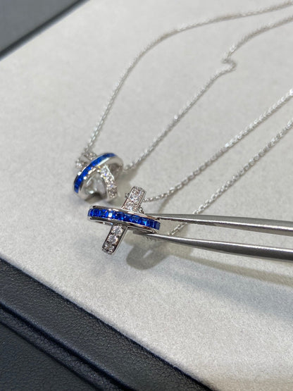 [⭐Maelin]LIENS DIAMOND SILVER NECKLACE