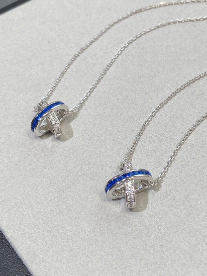 [⭐Maelin]LIENS DIAMOND SILVER NECKLACE