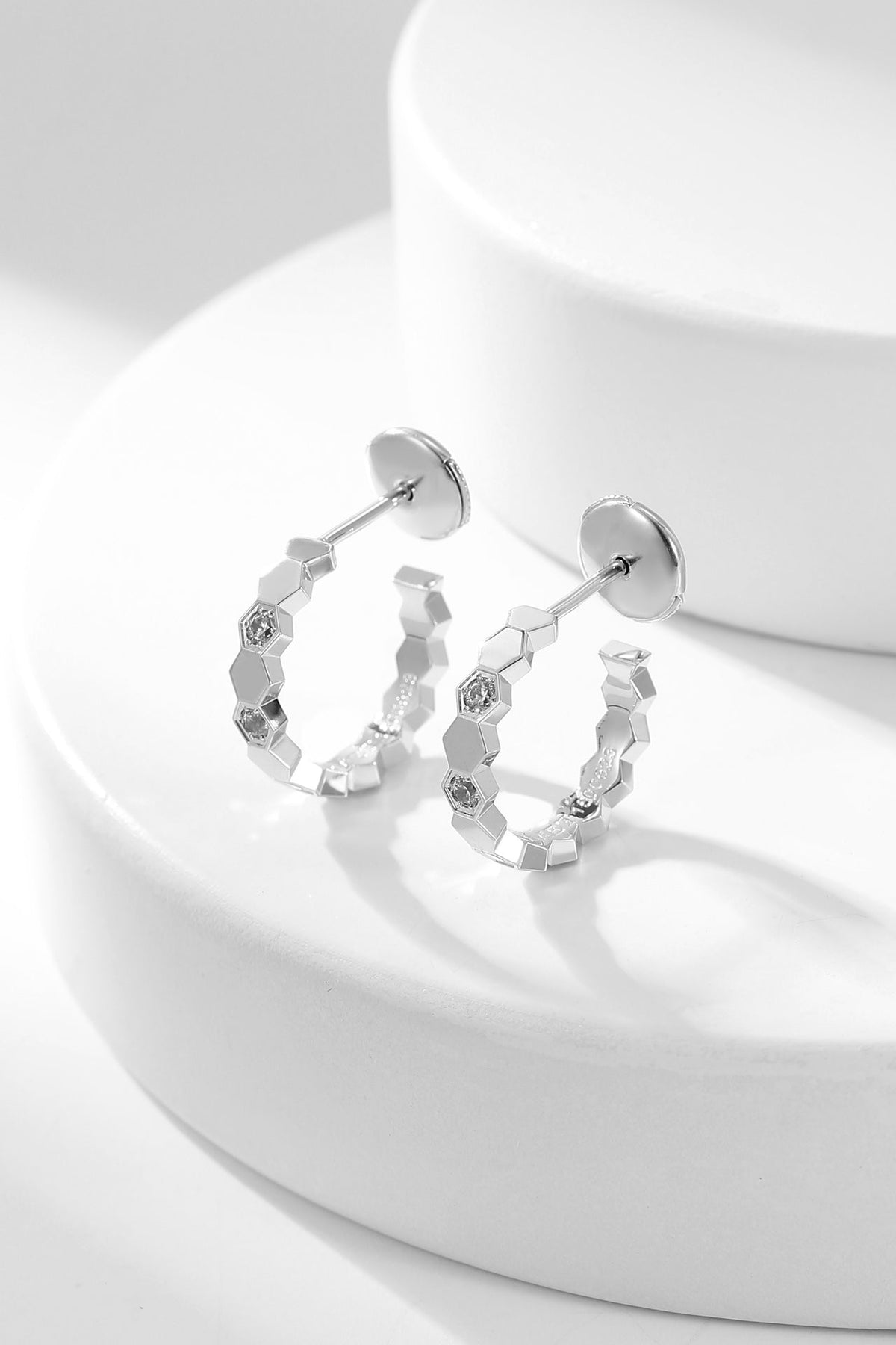 [⭐Maelin]BEE LOVE DIAMOND HOOP EARRINGS
