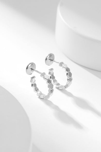 [⭐Maelin]BEE LOVE DIAMOND HOOP EARRINGS