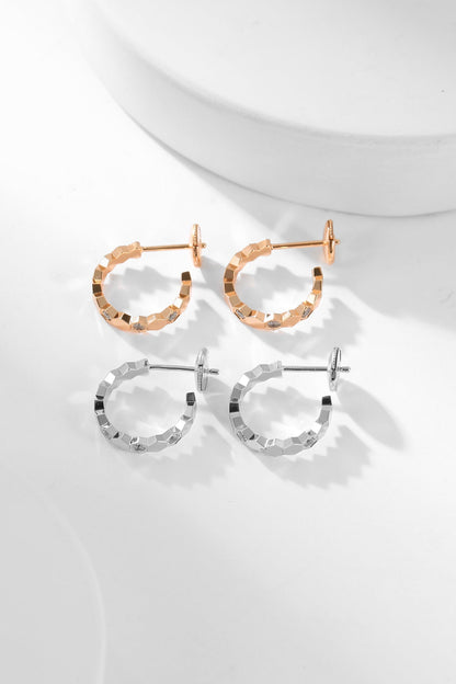 [⭐Maelin]BEE LOVE DIAMOND HOOP EARRINGS