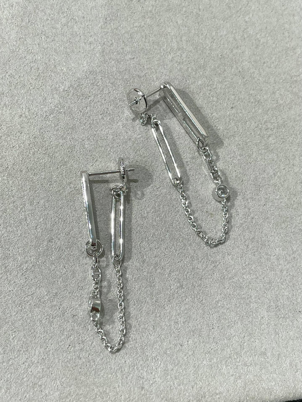 [⭐Maelin]CHAINE CHAOS DIAMOND DROP EARRINGS