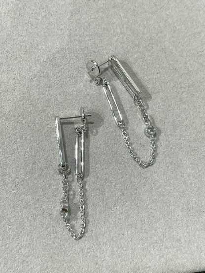 [⭐Maelin]CHAINE CHAOS DIAMOND DROP EARRINGS