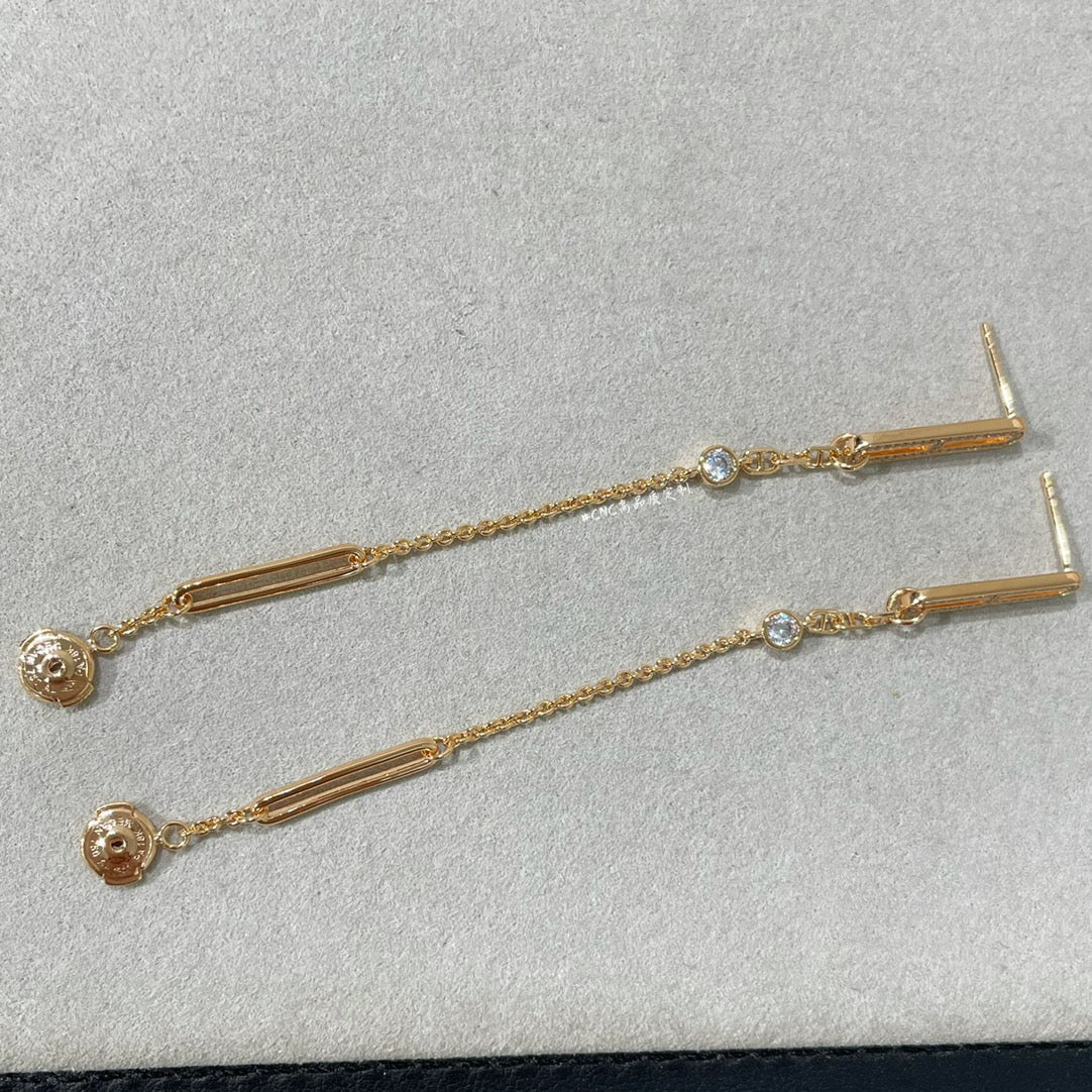 [⭐Maelin]CHAINE CHAOS DIAMOND DROP EARRINGS