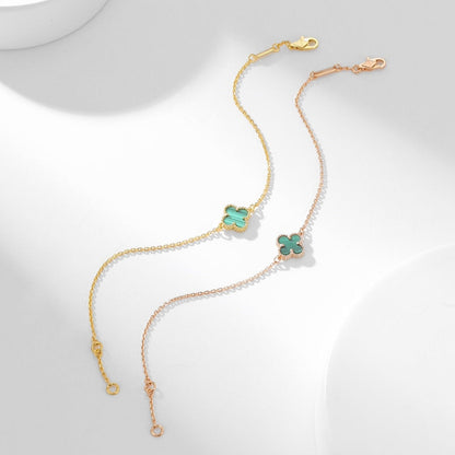[⭐Maelin]CLOVER BRACELET MALACHITE 1 MOTIF