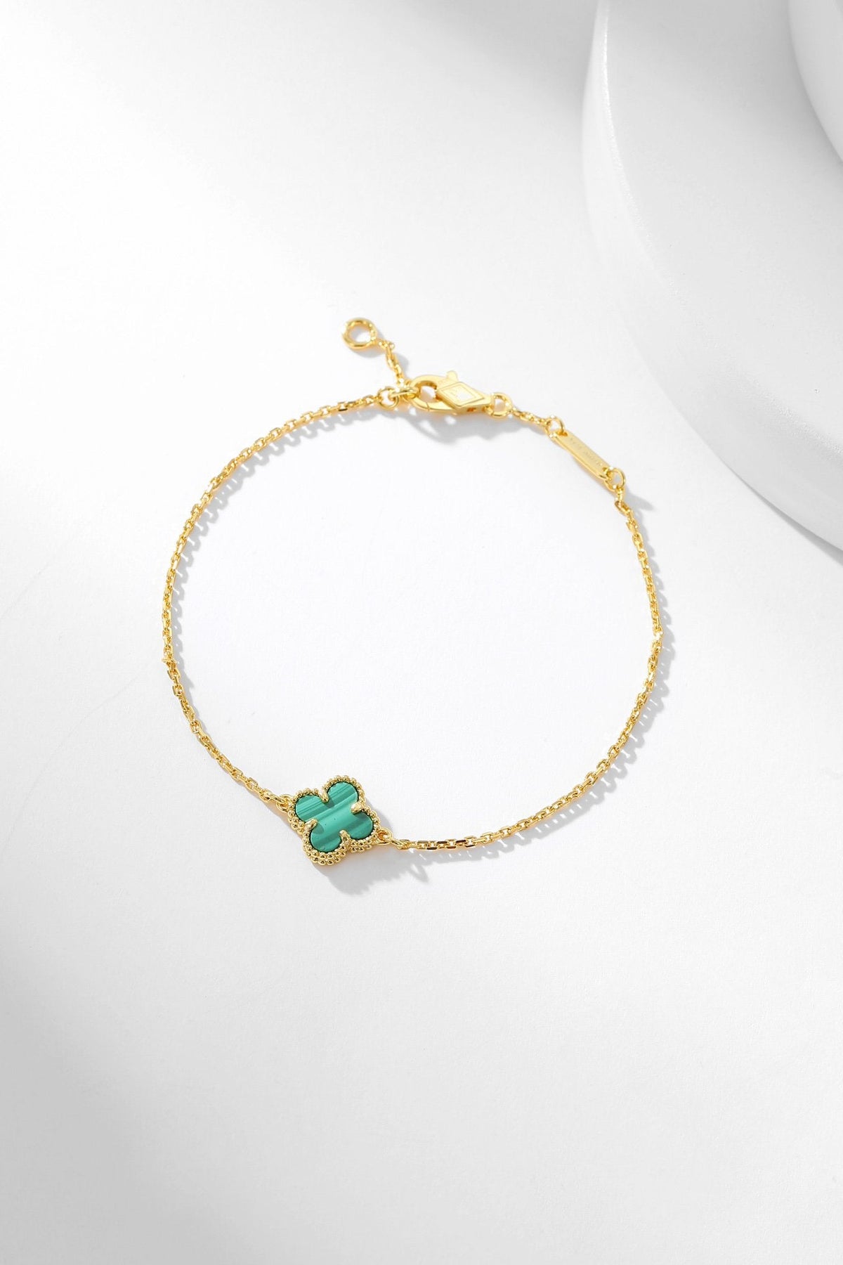 [⭐Maelin]CLOVER BRACELET MALACHITE 1 MOTIF
