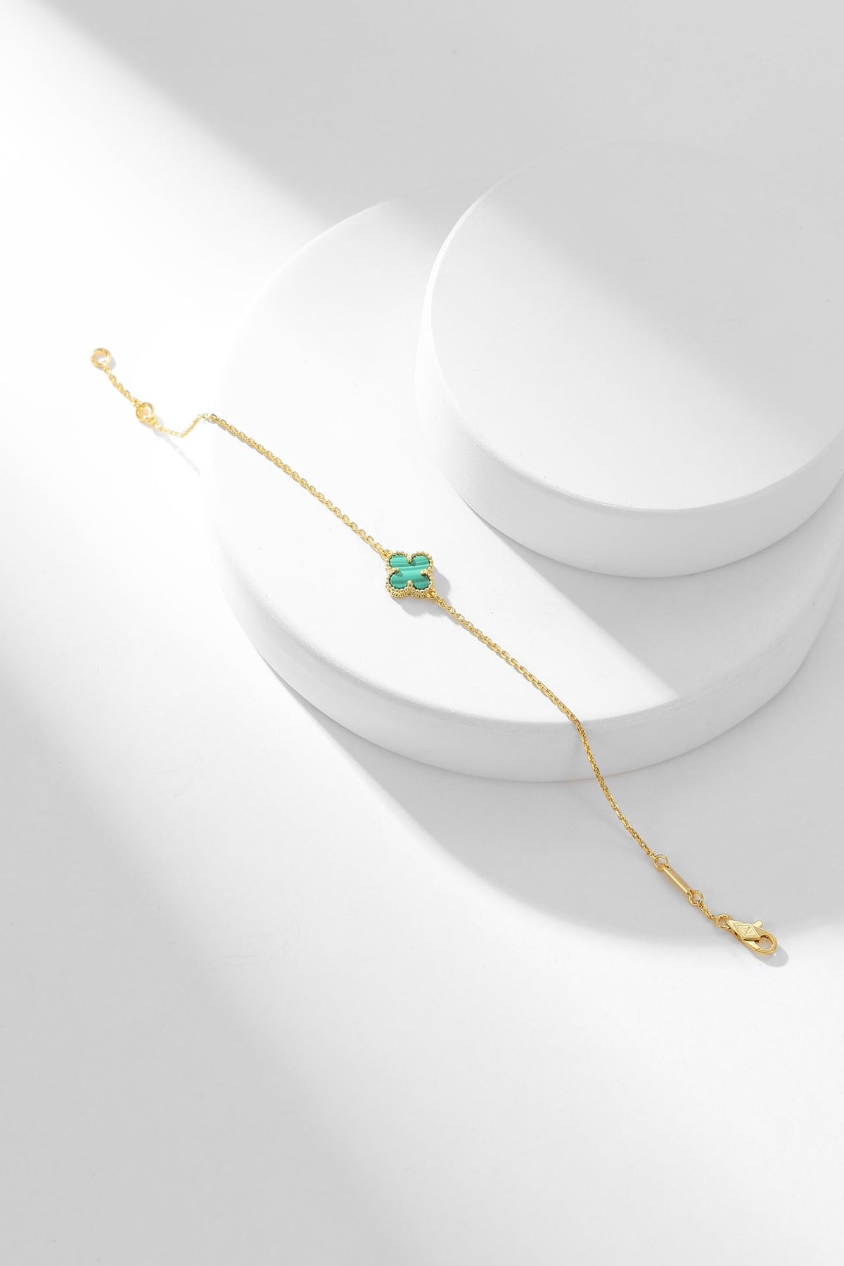 [⭐Maelin]CLOVER BRACELET MALACHITE 1 MOTIF