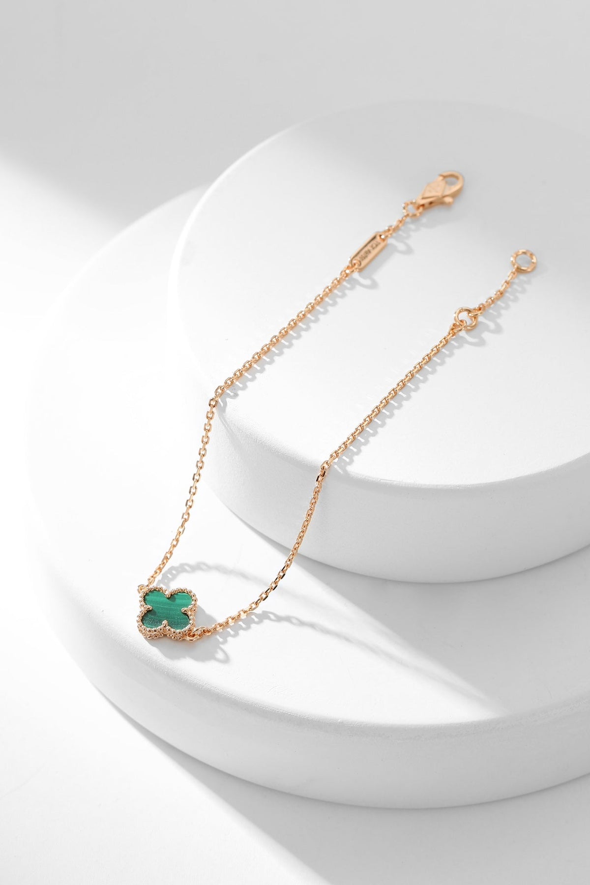 [⭐Maelin]CLOVER BRACELET MALACHITE 1 MOTIF