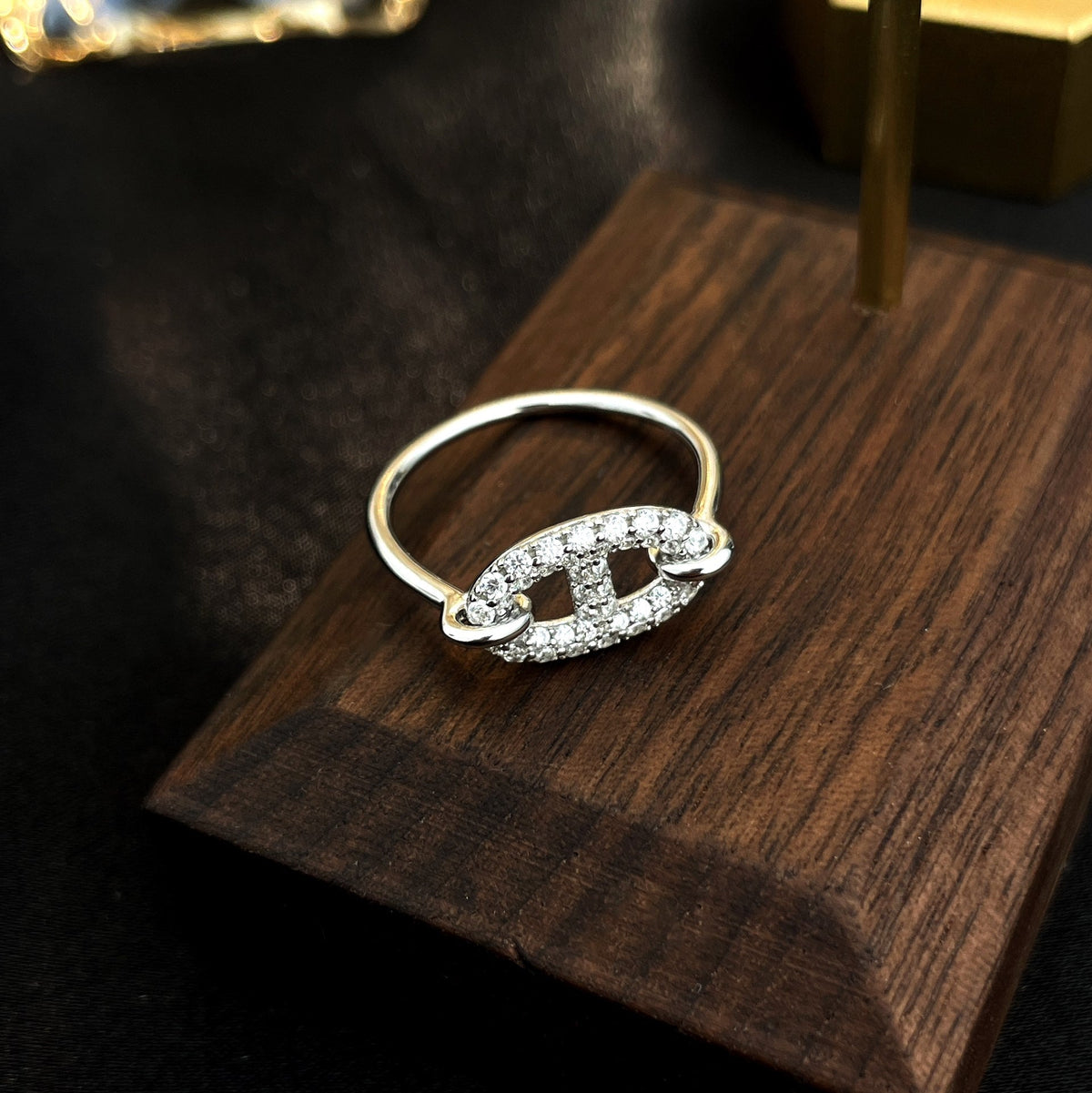 [⭐Maelin]RONDE SMALL SILVER DIAMOND RING