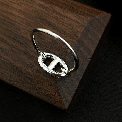 [⭐Maelin]RONDE SMALL SILVER DIAMOND RING