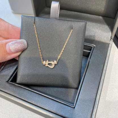 [⭐Maelin]FORCE 10 DIAMOND PINK GOLD NECKLACE MINI MODEL