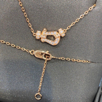 [⭐Maelin]FORCE 10 DIAMOND PINK GOLD NECKLACE MINI MODEL