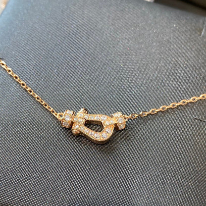 [⭐Maelin]FORCE 10 DIAMOND PINK GOLD NECKLACE MINI MODEL