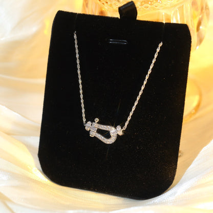 [⭐Maelin]FORCE 10 DIAMOND SILVER NECKLACE MINI MODEL