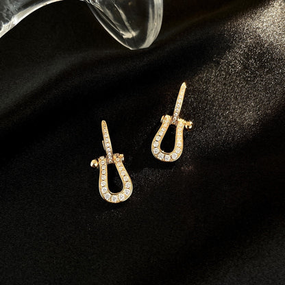 [⭐Maelin]FORCE 10 FULL DIAMOND DROP EARRINGS MEDIUM MODEL
