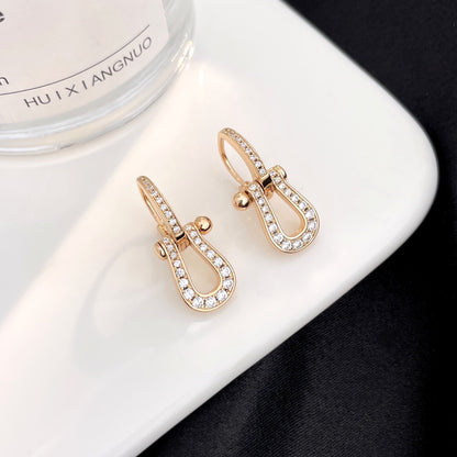 [⭐Maelin]FORCE 10 FULL DIAMOND DROP EARRINGS MEDIUM MODEL
