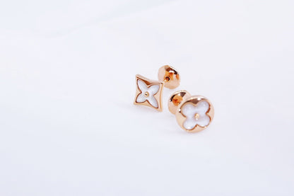 [⭐Maelin]STAR AND SUN PINK GOLD MOP STUD EARRINGS