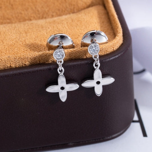 [⭐Maelin]VIDYLLE SILVER DIAMOND MINI DROP EARRINGS