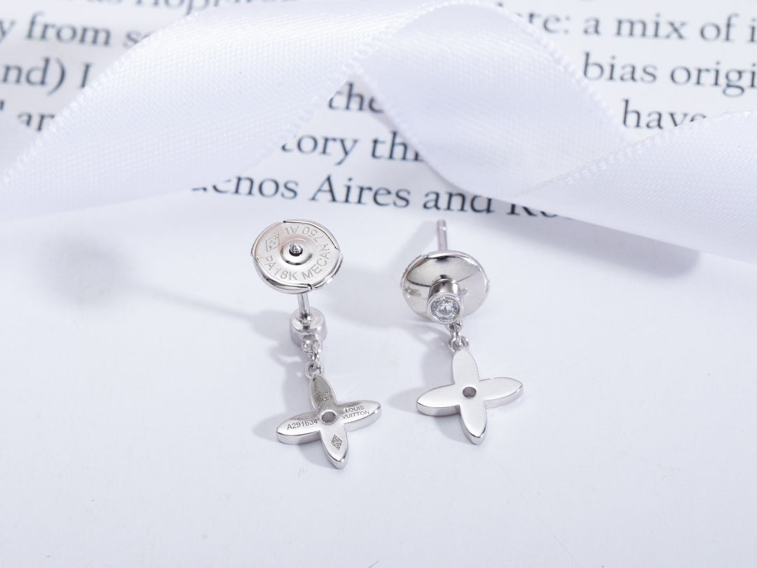 [⭐Maelin]VIDYLLE SILVER DIAMOND MINI DROP EARRINGS