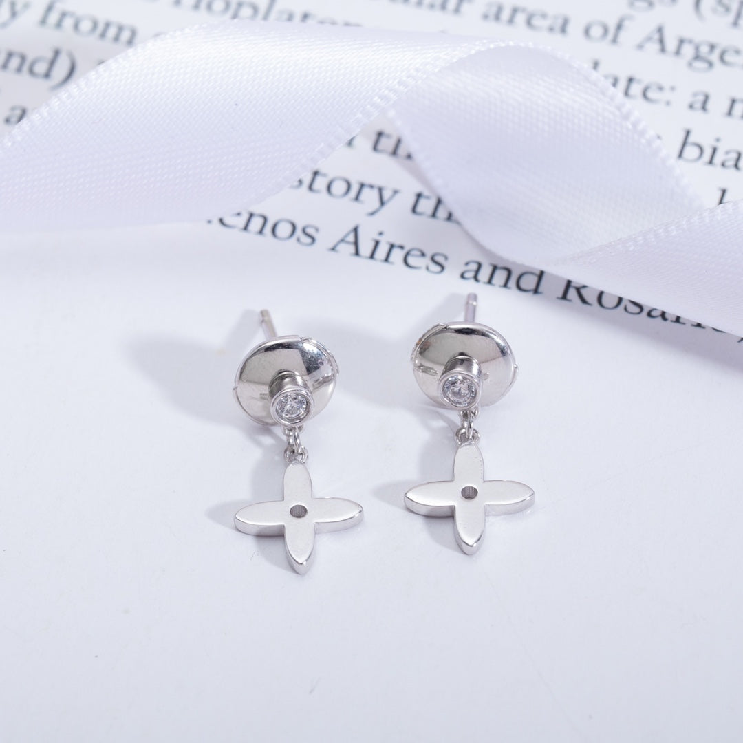 [⭐Maelin]VIDYLLE SILVER DIAMOND MINI DROP EARRINGS