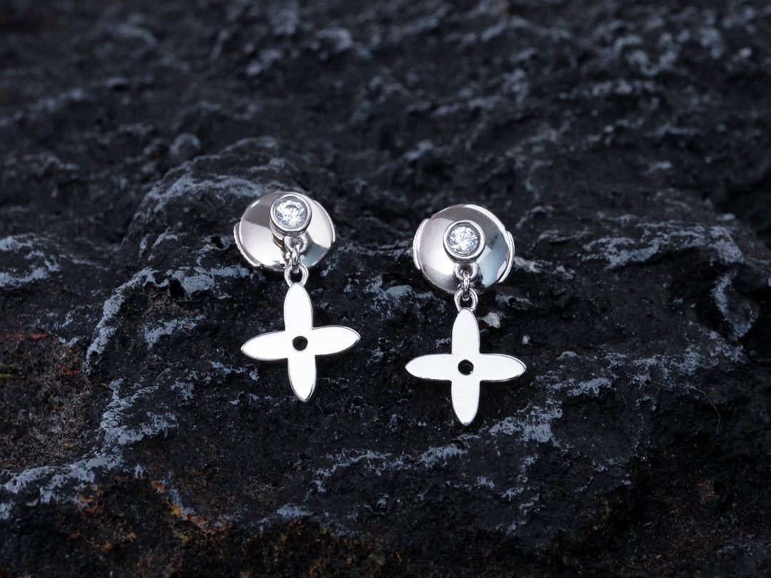[⭐Maelin]VIDYLLE SILVER DIAMOND MINI DROP EARRINGS