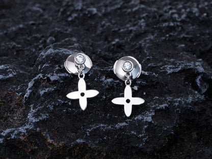[⭐Maelin]VIDYLLE SILVER DIAMOND MINI DROP EARRINGS