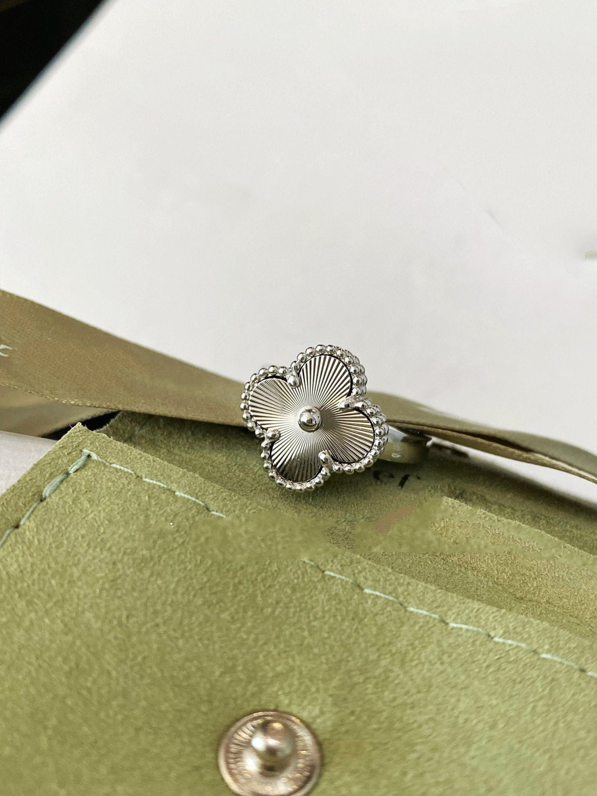 [⭐Maelin]CLOVER SILVER RING