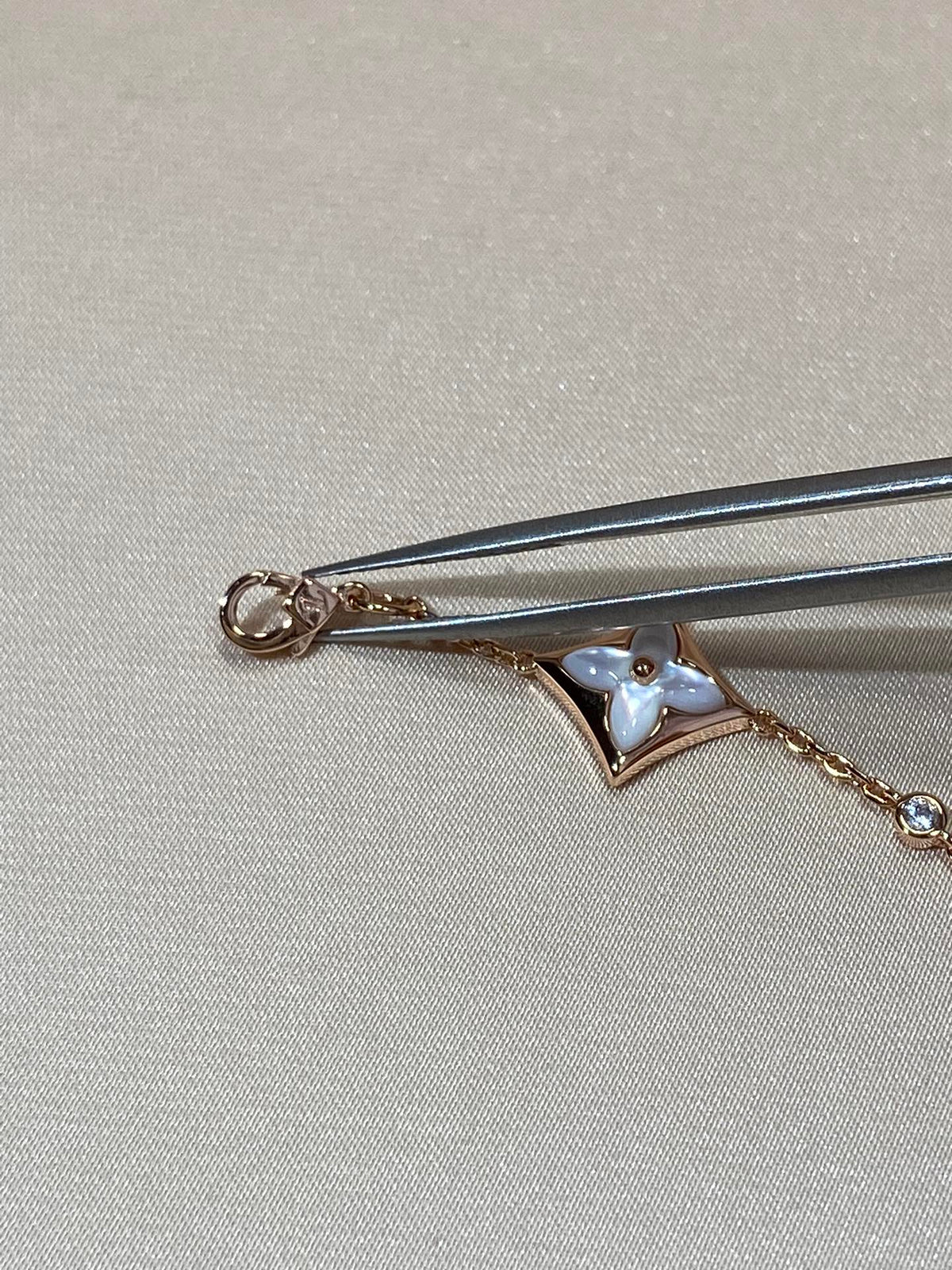 [⭐Maelin]STAR 4 MOTIF MOP DIAMOND PINK GOLD BRACELET