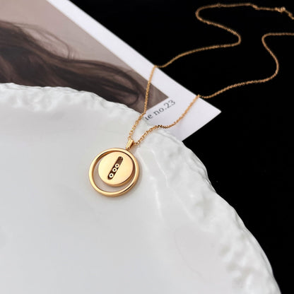 [⭐Maelin]Demo MOVE MOP PINK GOLD NECKLACE