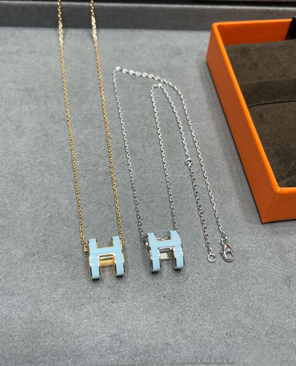 [⭐Maelin]POP H SKY BLUE NECKLACE