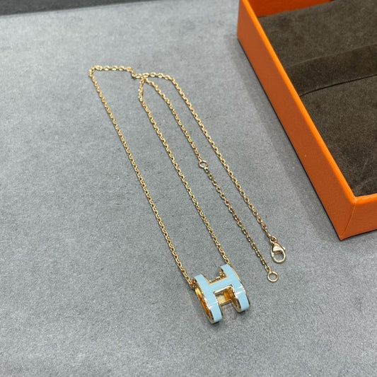 [⭐Maelin]POP H SKY BLUE NECKLACE