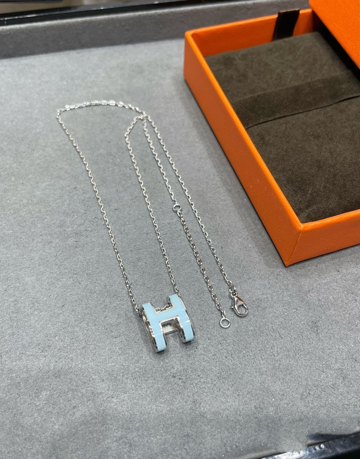 [⭐Maelin]POP H SKY BLUE NECKLACE