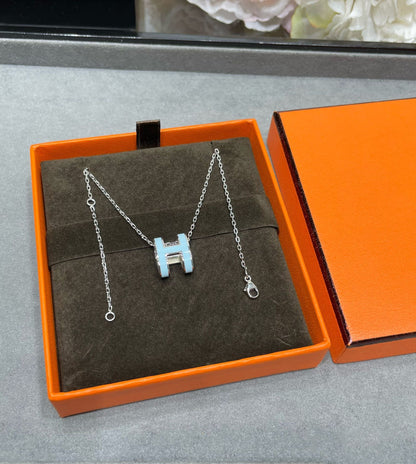 [⭐Maelin]POP H SKY BLUE NECKLACE
