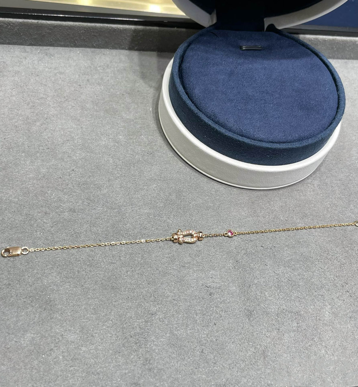 [⭐Maelin]FORCE 10 DIAMOND CHAIN LINK PINK GOLD BRACELET