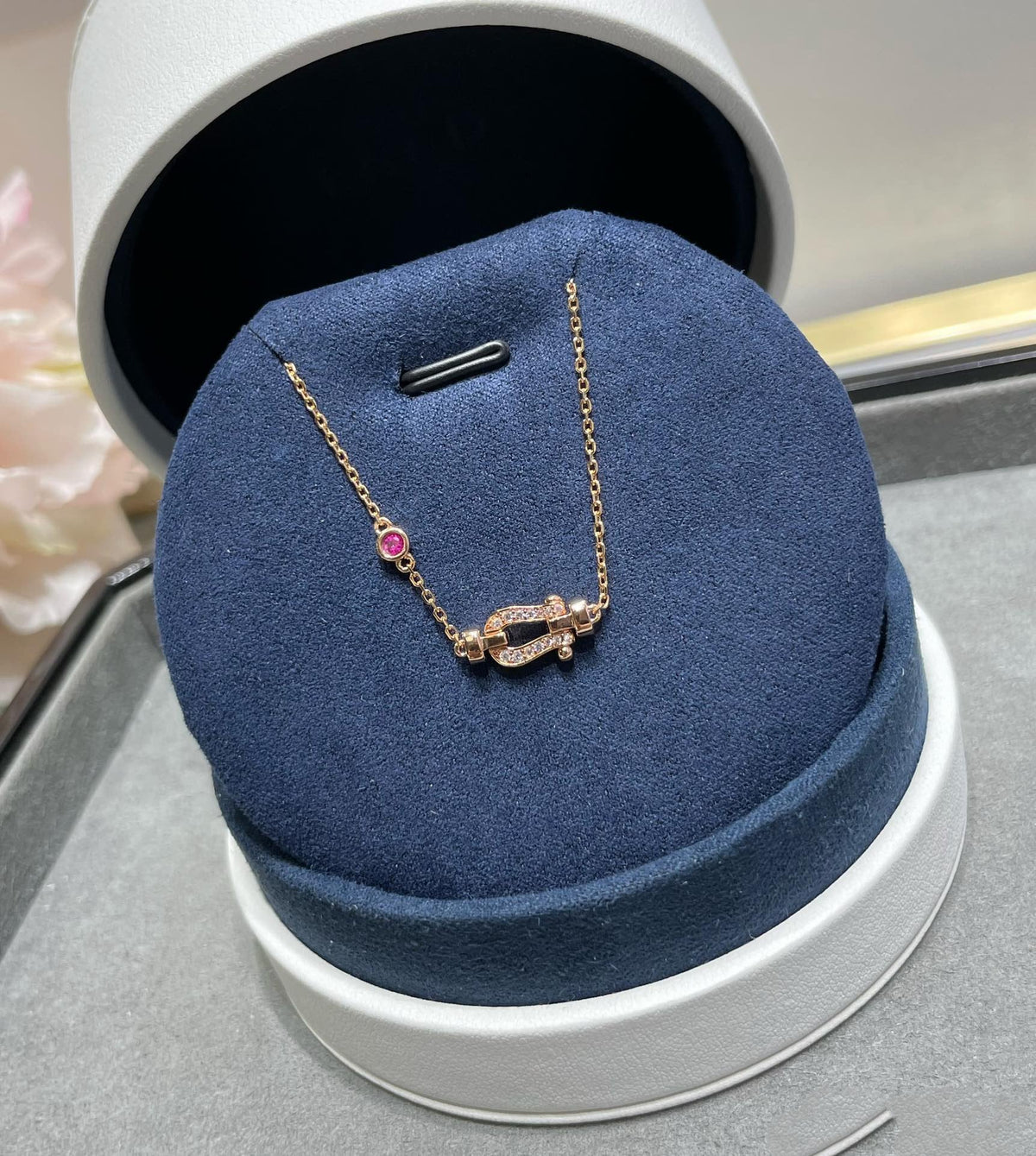 [⭐Maelin]FORCE 10 DIAMOND CHAIN LINK PINK GOLD BRACELET