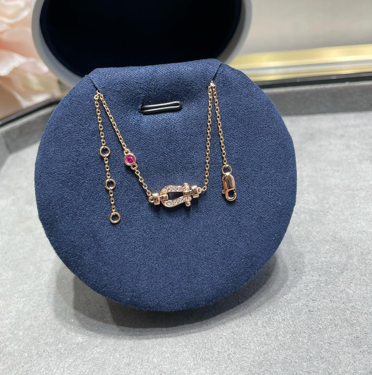 [⭐Maelin]FORCE 10 DIAMOND CHAIN LINK PINK GOLD BRACELET