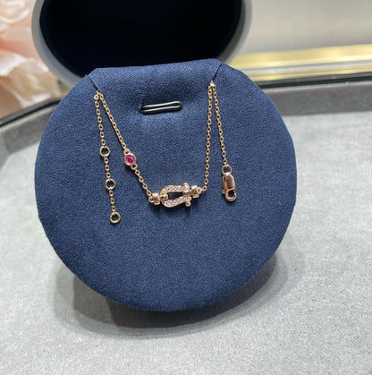 [⭐Maelin]FORCE 10 DIAMOND CHAIN LINK PINK GOLD BRACELET