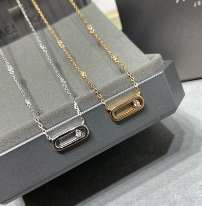 [⭐Maelin]MOVE UNO DIAMOND NECKLACE