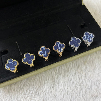 [⭐Maelin]CLOVER PIETERSITE MEDIUM STUD EARRINGS