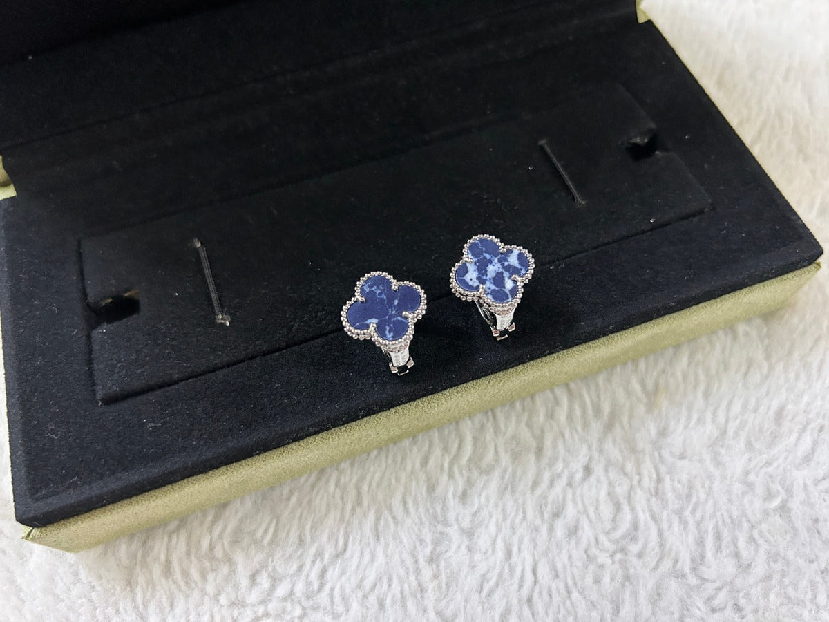 [⭐Maelin]CLOVER PIETERSITE MEDIUM STUD EARRINGS
