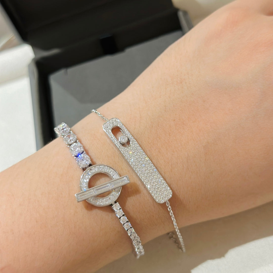 [⭐Maelin]MOVE CLASSIQUE DIAMOND PAVED BRACELET