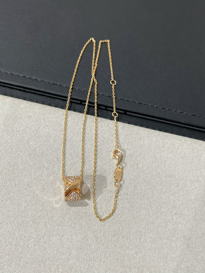[⭐Maelin]LIENS EVIDENCE DIAMOND PAVED NECKLACE
