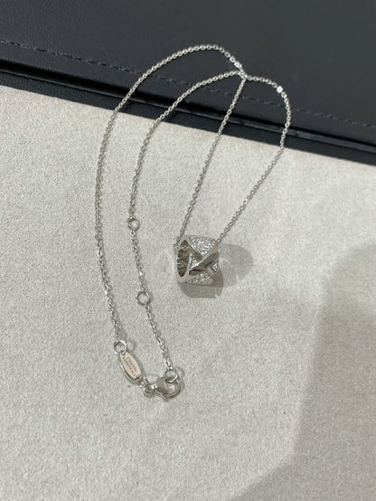 [⭐Maelin]LIENS EVIDENCE DIAMOND PAVED NECKLACE