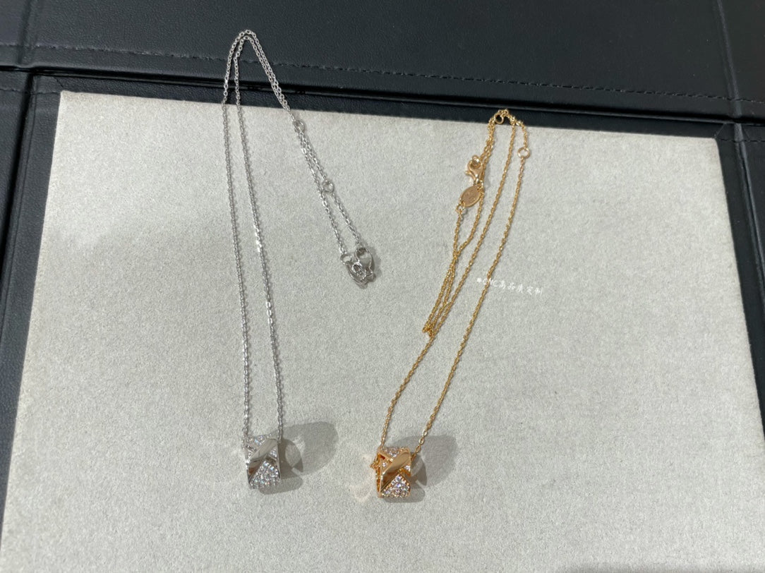 [⭐Maelin]LIENS EVIDENCE DIAMOND PAVED NECKLACE