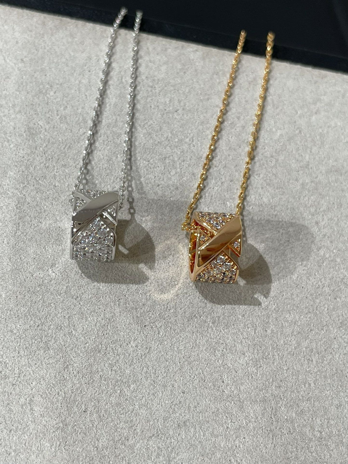 [⭐Maelin]LIENS EVIDENCE DIAMOND PAVED NECKLACE