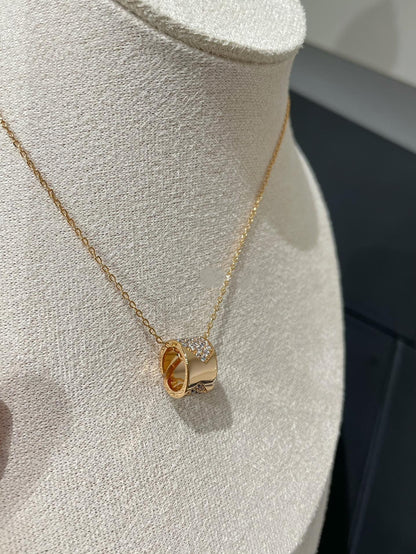 [⭐Maelin]LIENS EVIDENCE DIAMOND PAVED NECKLACE