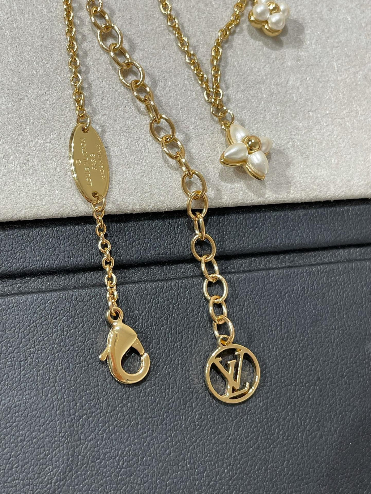[⭐Maelin]FLOWERGRAM GOLD MOP DOUBLE ROW NECKLACE