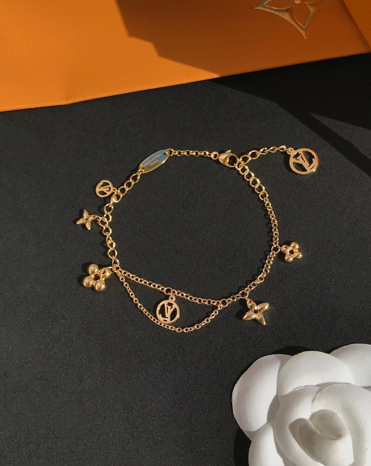 [⭐Maelin]BLOOMING PINK GOLD MOP BRACELET