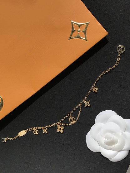 [⭐Maelin]BLOOMING PINK GOLD MOP BRACELET
